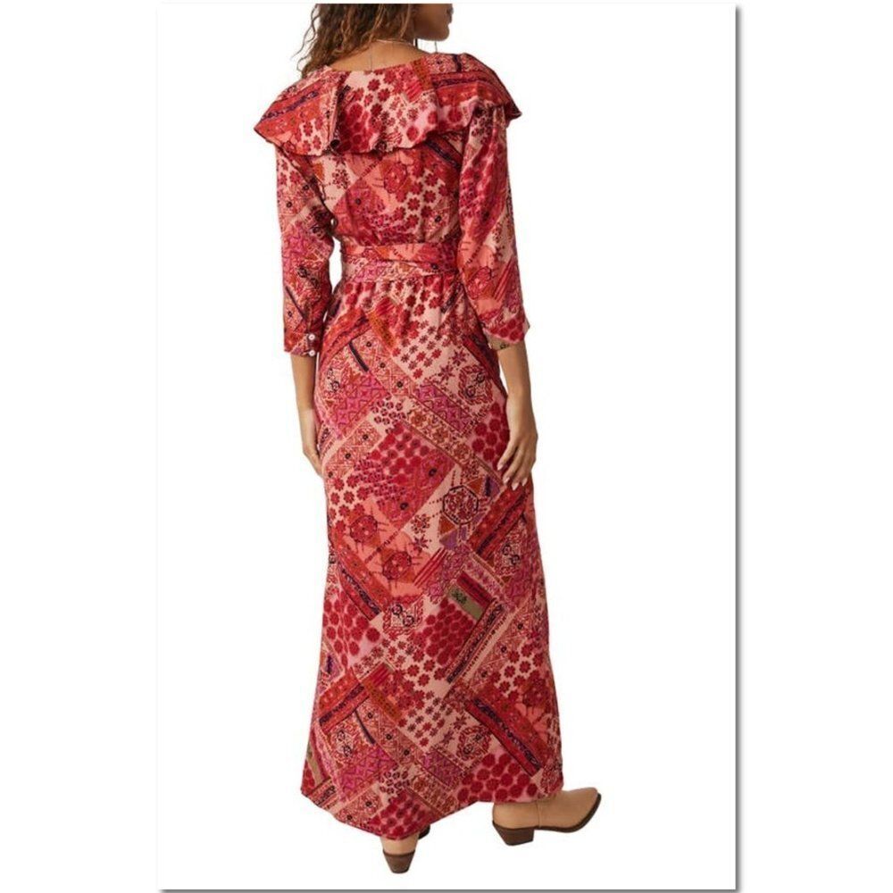 NWOT Free People Boho Robe Lennon Dress Maxi Button Front Size Small Retail $168 - Picture 10 of 16